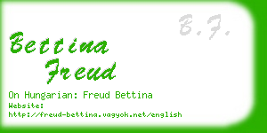 bettina freud business card